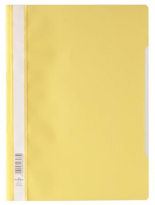 Gyorsfűző, PP, A4, DURABLE "Economy", sárga