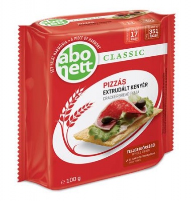 Extrudált kenyér, ABONETT, 100 g, pizzás