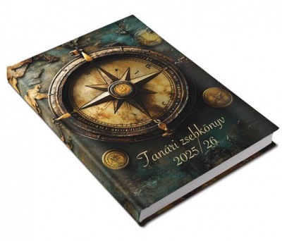 Tanári zsebkönyv, 2025/2026 tanév, A5, heti, REALSYSTEM, térkép