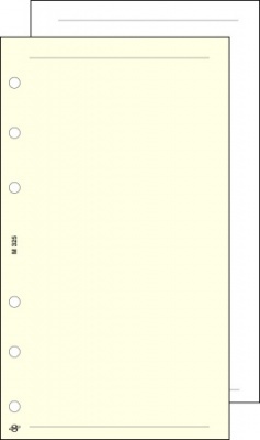 Kalendárium betét, jegyzetlap, "M", sima, SATURNUS, chamois