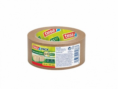 Csomagolószalag, papír, 50 mm x 25 m, szálerősített, TESA "Ultra Strong", barna