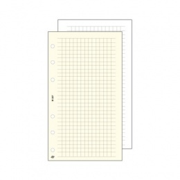 Kalendárium betét, jegyzetlap, "M", kockás, SATURNUS, fehér